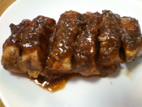 柿ジャムde鶏肉のみそ焼き