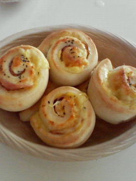 手軽にハムマヨチーズパン