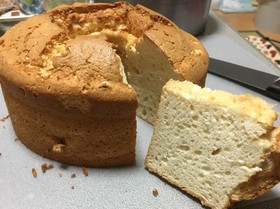 ふわしゅわ卵白大量消費シフォンケーキ
