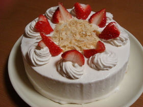 紅茶とりんごのショートケーキ