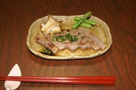簡単和風ステーキわさび風味