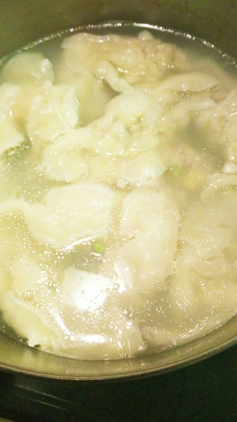 浅漬け白菜の水餃子の画像