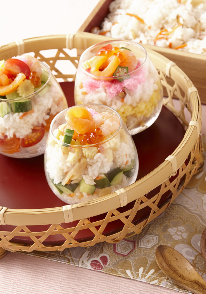祝・パフェ風カップ寿司の画像