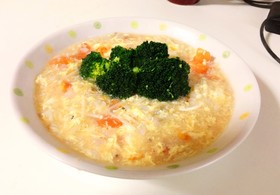 たまごとトマトの雑炊