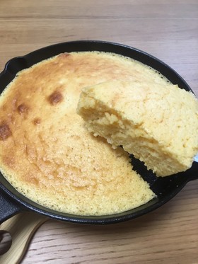 簡単!スキレットでスフレチーズケーキ☆