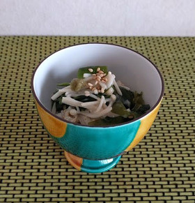 【ヘルシー】鳴門わかめとえのきの和え物