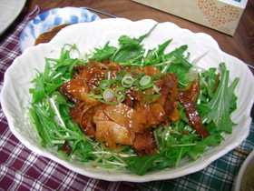 白ネギと焼豚のピリ辛!サラダ