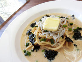 【糖質制限】海苔バター豆乳クリームパスタ