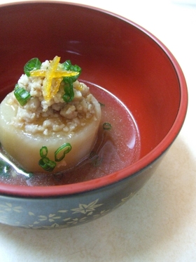ふろふき大根の柚子味噌あんかけ