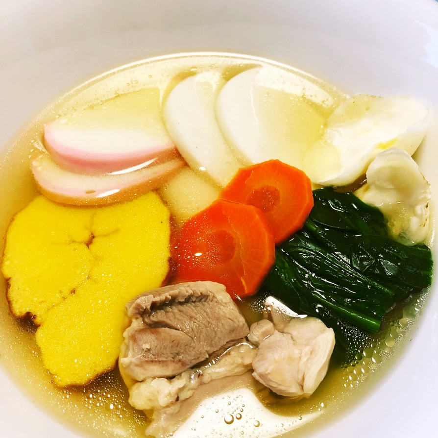 岡山で食べていた雑煮の画像