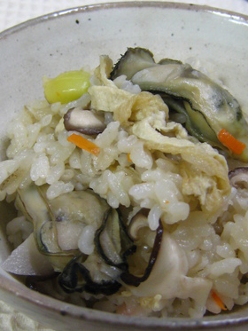 牡蠣の炊き込みごはん
