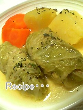 簡単あっさり☆ロール白菜