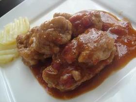 ▼◆鶏肉の赤ワイン煮込み◆▼