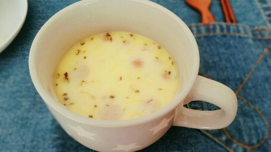 焦がしネギで作る簡単♡ミルクスープの画像