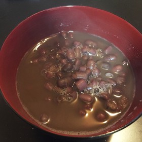 小豆から作るスープジャーで黒糖ぜんざい