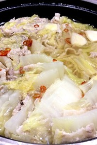 豚肉と白菜のミルフィーユ鍋(やや和風)