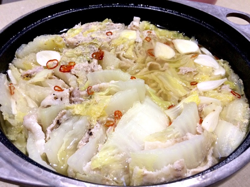 豚肉と白菜のミルフィーユ鍋(やや和風)の画像