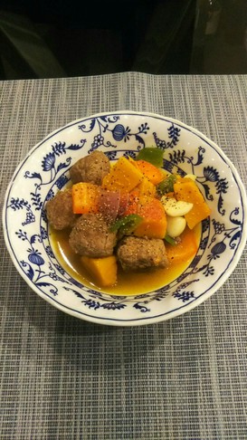 ミートボール&ラスタカラーベジスープ☆