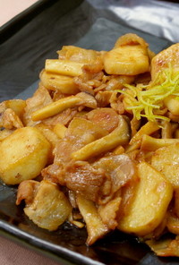 ご飯がすすむ☆里芋と豚肉のサクサク炒め物