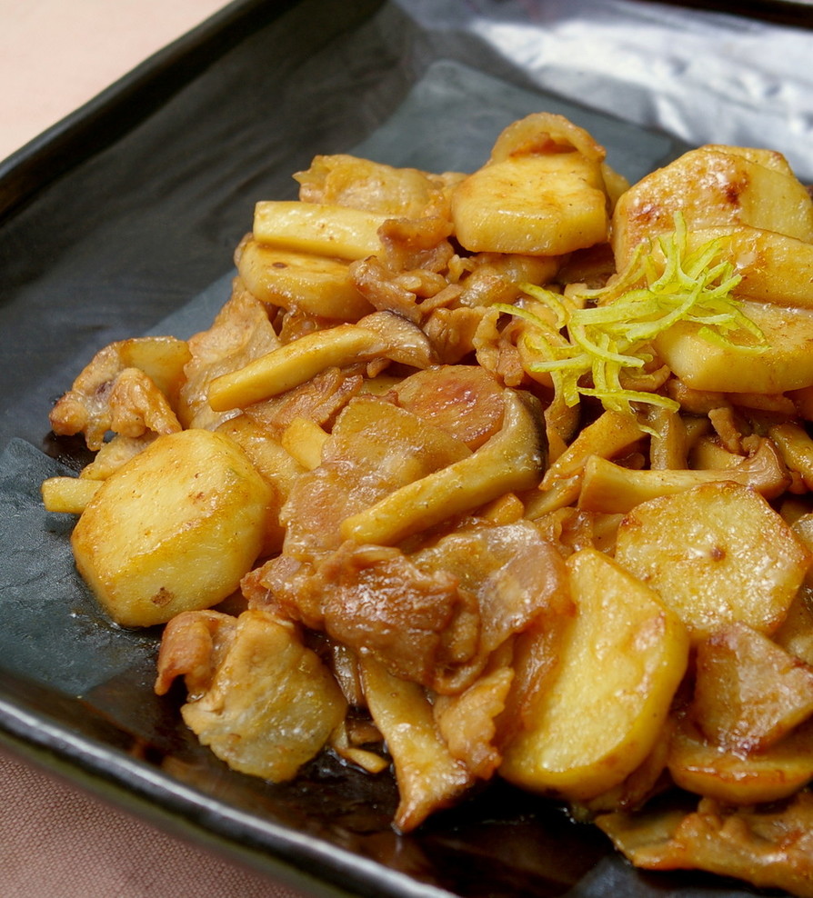 ご飯がすすむ☆里芋と豚肉のサクサク炒め物の画像