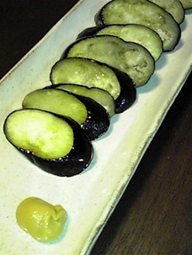 超簡単!!なすバターからし醤油
