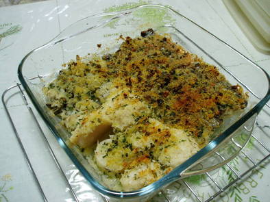 簡単、美味しい☆魚貝の香草パン粉焼きの写真