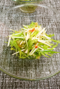 水菜と中華クラゲのサラダ