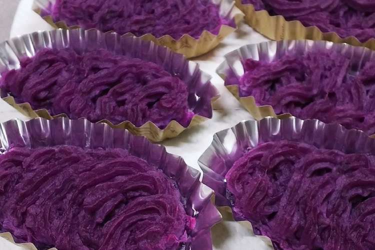 紫芋のスイートポテト レシピ 作り方 By Rin01 クックパッド 簡単おいしいみんなのレシピが359万品