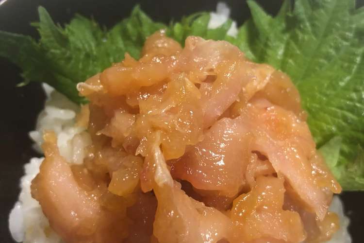 びんちょうまぐろ で 中落ち風びんとろ丼 レシピ 作り方 By Gorotamama クックパッド 簡単おいしいみんなのレシピが353万品