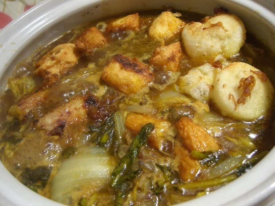 丸ごとカブラと白菜を使った絶品カレー鍋の画像