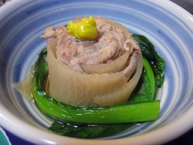 くるくる豚と大根の鳴門巻!!