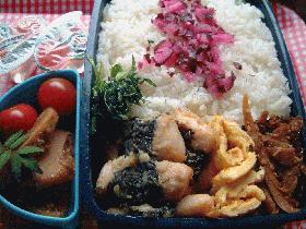 ★今日のお弁当★ かじきの磯部揚げ