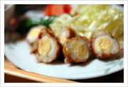 里芋と鶉の竜眼照り焼きの写真