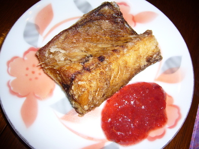 鯖の唐揚げ✿梅ソースの写真