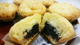 あんことチーズのカップケーキ♪