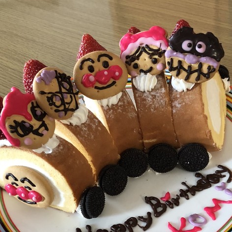 アンパンマン☆簡単！ 電車ケーキ