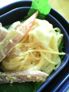 お弁当に美味しいスパサラ☆