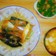 鯖味噌胡麻油和え麺