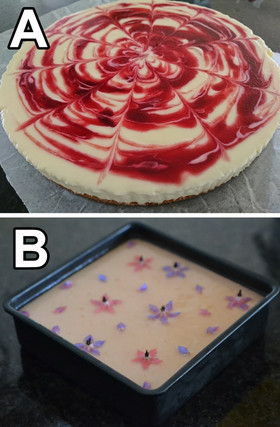 プラムチーズケーキ