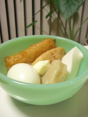 おでんの2皿目はコレ!バターを乗せて!