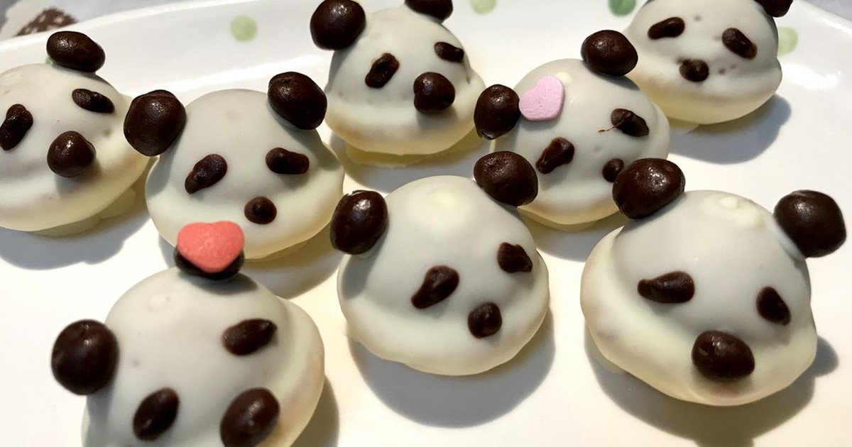 バレンタイン簡単大量 可愛いパンダチョコ レシピ 作り方 By あゆみん22 クックパッド 簡単おいしいみんなのレシピが353万品