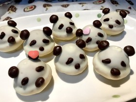 バレンタイン簡単大量★可愛いパンダチョコ