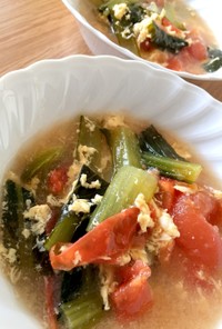 簡単★トマトと小松菜の中華スープ