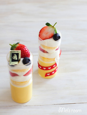 プリンショートケーキ*プリンアラモード