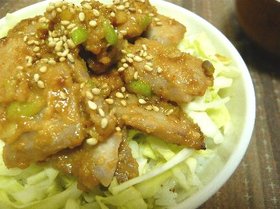 がっつり!味噌漬けマグロ丼