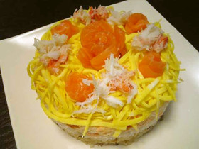 *おもてなし*ちらし寿司ケーキ