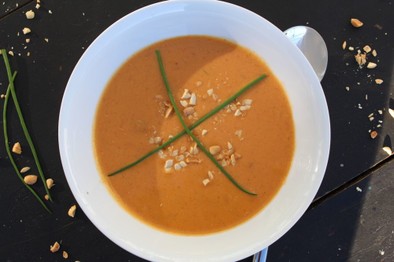 ココナッツとレンズ豆のスープの写真