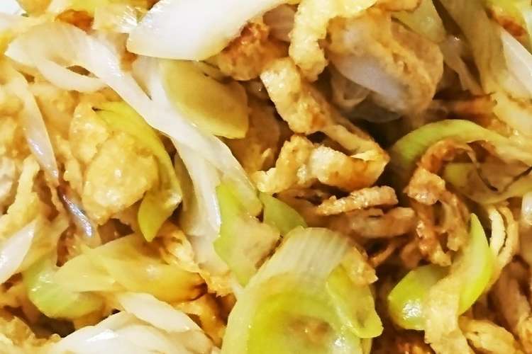 大量消費 油揚げとネギの醤油炒め レシピ 作り方 By 蓮フィズ クックパッド