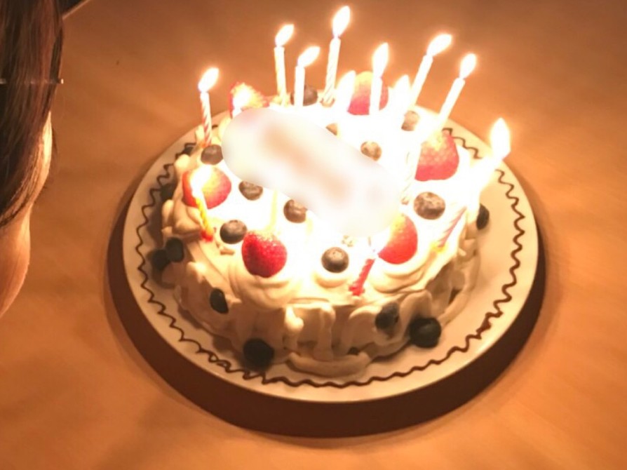 節約バースデーケーキ♡の画像