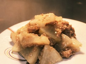 簡単&絶品!豚ひき肉と大根のオイマヨ炒め